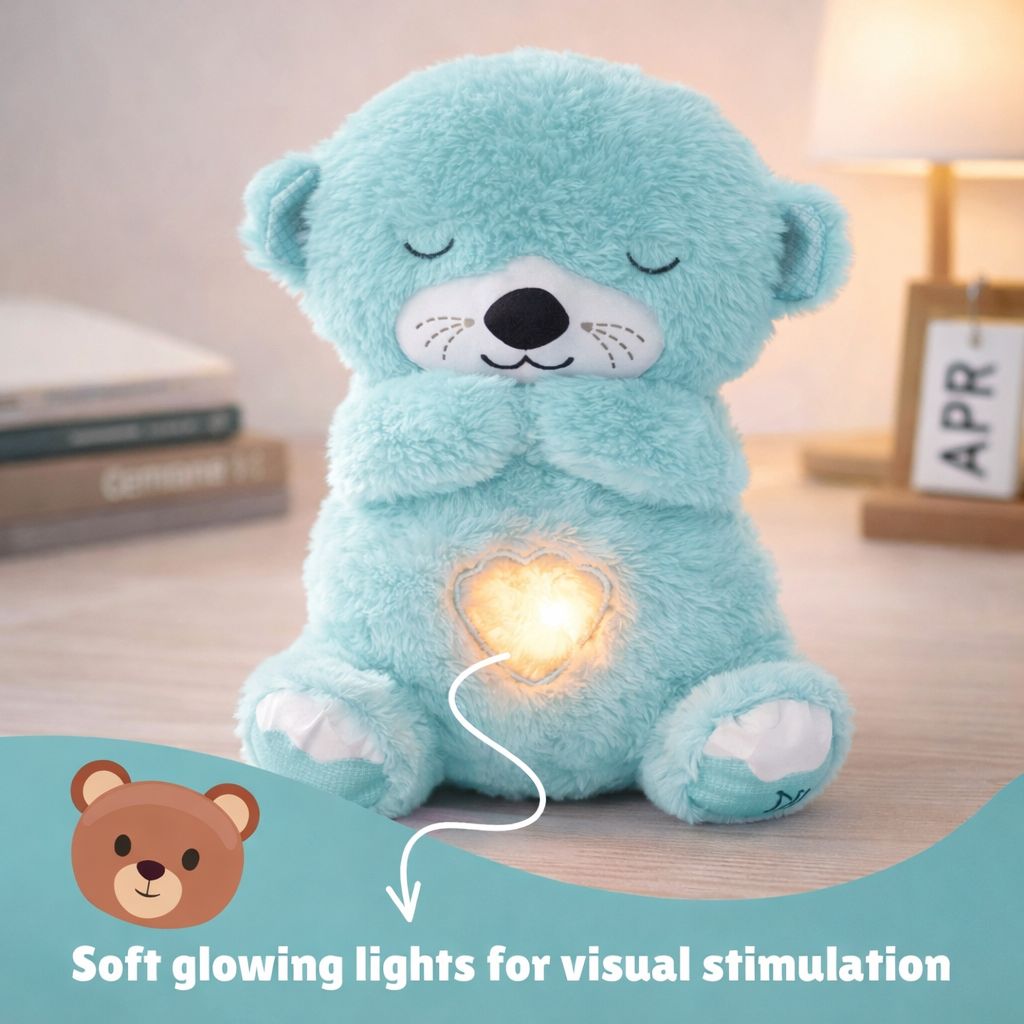 Musical LED Plush Teddy Bear – Soft Night Light Toy